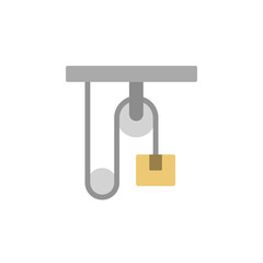 Aufkleber - Pulley, manufacturing icon. Simple color vector elements of production icons for ui and ux, website or mobile application