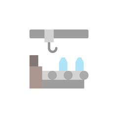 Aufkleber - Conveyor belt, manufacturing icon. Simple color vector elements of production icons for ui and ux, website or mobile application