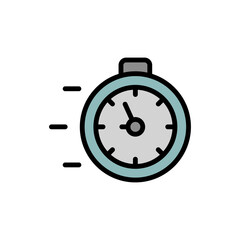 Aufkleber - Speed, manufacturing icon. Simple color with outline vector elements of production icons for ui and ux, website or mobile application