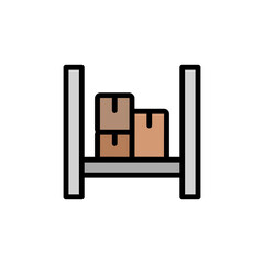 Poster - Warehouse, manufacturing icon. Simple color with outline vector elements of production icons for ui and ux, website or mobile application