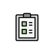 © Gunay - Check list, manufacturing icon. Simple color with outline vector elements of production icons for ui and ux, website or mobile application