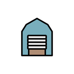 Poster - Warehouse, manufacturing icon. Simple color with outline vector elements of production icons for ui and ux, website or mobile application