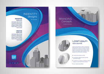 Wall Mural - template vector design for brochure, annualreport, magazine, poster, corporate presentation, portfol