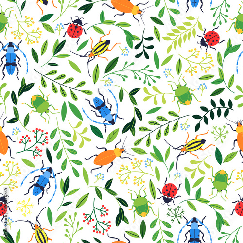 Summer seamless pattern Canvas Print