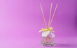 © Nataliia Karabin - Aroma diffuser on pink background with copy space. Decoration, hygge and aromatherapy concept. Good scent at home