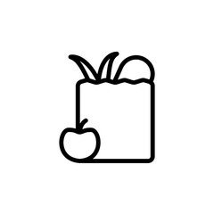 Poster - Package, products icon. Simple line, outline vector elements of shopping center icons for ui and ux, website or mobile application