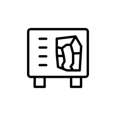 Poster - Mall, map icon. Simple line, outline vector elements of shopping center icons for ui and ux, website or mobile application