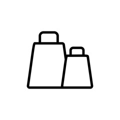 Poster - Package, mall icon. Simple line, outline vector elements of shopping center icons for ui and ux, website or mobile application