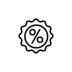 Poster - Sign, sale icon. Simple line, outline vector elements of shopping center icons for ui and ux, website or mobile application