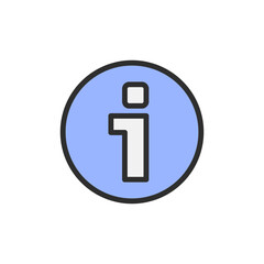 Poster - Sign, information icon. Simple color with outline vector elements of shopping center icons for ui and ux, website or mobile application