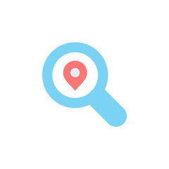 Poster - Search, placeholder icon. Simple color vector elements of navigation icons for ui and ux, website or mobile application