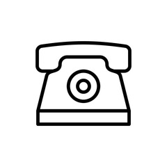 Poster - Phone, landline icon. Simple line, outline vector elements of communication icons for ui and ux, website or mobile application