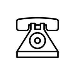 Poster - Phone, landline icon. Simple line, outline vector elements of communication icons for ui and ux, website or mobile application