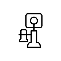 Poster - Phone, landline icon. Simple line, outline vector elements of communication icons for ui and ux, website or mobile application