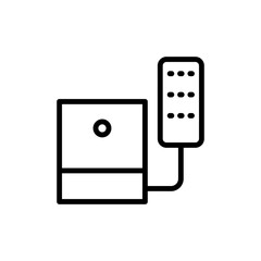 Poster - Phone, landline icon. Simple line, outline vector elements of communication icons for ui and ux, website or mobile application