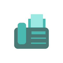 Poster - Phone, landline, fax icon. Simple color vector elements of communication icons for ui and ux, website or mobile application