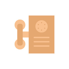 Poster - Phone, landline icon. Simple color vector elements of communication icons for ui and ux, website or mobile application