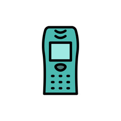 Poster - Phone, mobile, technology icon. Simple color with outline vector elements of communication icons for ui and ux, website or mobile application