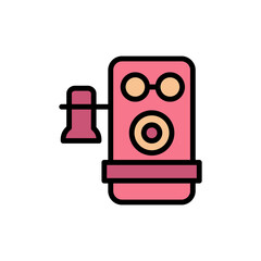 Poster - Phone, landline icon. Simple color with outline vector elements of communication icons for ui and ux, website or mobile application