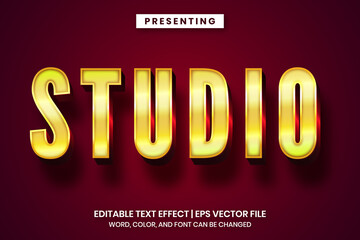 Poster - vintage retro style editable text effect