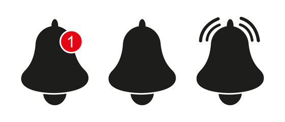 Notification icon vector, notification bell for incoming message. Notification, call, message , bell outline flat icon for apps and websites