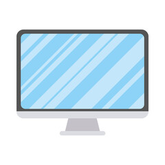 Poster - desktop computer monitor isolated icon