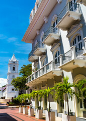 Wall Mural - Spanish colonial house in Casco Viejo, Panama City