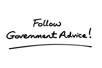 Canvas Print - Follow Government Advice