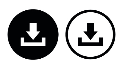Fototapete - DOWNLOAD ICON