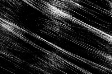 Aufkleber - on a white background glass with black scratches and spots.