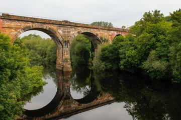  The railway viaduct over the River Tees at Yarm, North Yorkshire