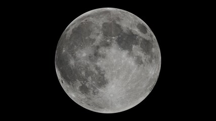 Wall Mural - Moon phases in black sky at night. Seamless animation. Elements of animation furnished by NASA.