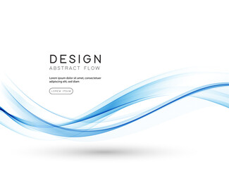 Wall Mural - Abstract colorful vector background, color wave for design brochure, website, flyer.