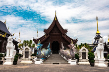 CHIANGMAI, THAILAND, Wat Den Salee Sri Muang Gan (Wat Ban Den) Is A Lanna-style Buddhist Temple. 