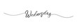 © liarocer - wednesday letter calligraphy banner vector
