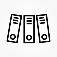 Poster - Icon archive document report Single icon graphic design