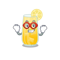 Sticker - A cartoon drawing of screwdriver cocktail in a Super hero character