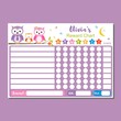 Cute owl chore chart for kids
