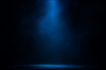 Spotlight blue on stage entertainment background.