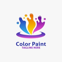 Wall Mural - Color paint logo design