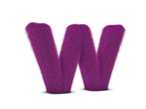 Fur letter W