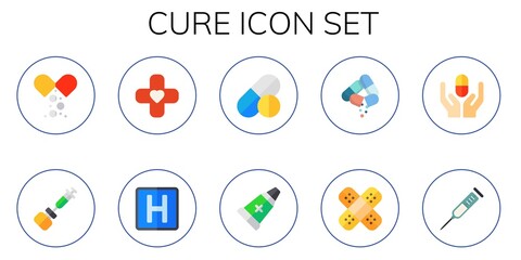 Wall Mural - Modern Simple Set of cure Vector flat Icons