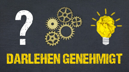 Poster - Darlehen genehmigt 