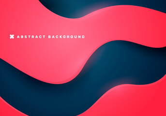 Aufkleber - Vector Illustration Abstract Liquid Wave  Background.