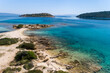 © ververidis - Aerial view of Lagonisi beach on the Sithonia peninsula, in the Chalkidiki , Greece