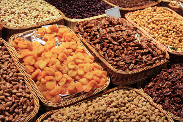 Wall Mural - Dry fruits and on the market
