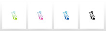 Dolphin On Letter Logo Design L