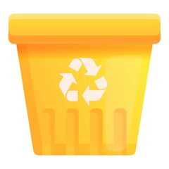 Poster - recycle bin icon. cartoon of recycle bin vector icon for web design isolated on white background