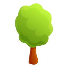 Poster - Eco forest tree icon. Cartoon of eco forest tree vector icon for web design isolated on white background