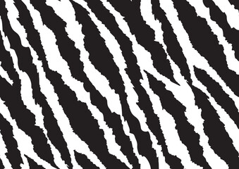 Poster - Abstract styled animal skin tiger seamless pattern design.